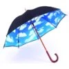 Long UPF50+ Umbrella - Cloud -Trendy Beach Hat 1444 blue sky open