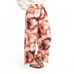 Womens Golden Tie Dye Palazzo Pant