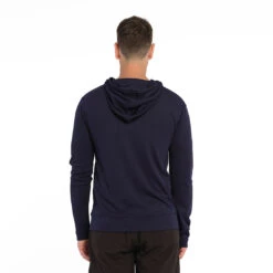 Mens Active Coolpass Hooded Jacket - Navy -Trendy Beach Hat 230804 CancerCouncil Ecom CCCCC145413 0192 5000px