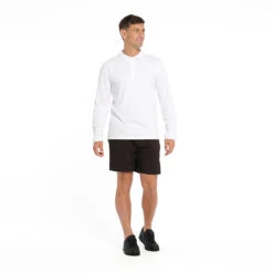Mens Long Sleeve Polo - White -Trendy Beach Hat 230804 CancerCouncil Ecom CCCCC145433 0089 5000px