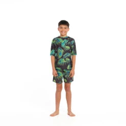 Kids Palm Breeze SS Rashie -Trendy Beach Hat 230804 CancerCouncil Ecom CCCCC457193 0701 5000px