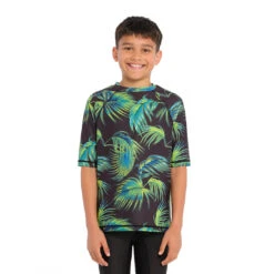 Kids Palm Breeze SS Rashie -Trendy Beach Hat 230804 CancerCouncil Ecom CCCCC457193 0721 5000px1