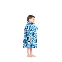 Kids Blue Tie Dye Hooded Towel -Trendy Beach Hat 230907 CancerCouncil EcomKids CCCCC145523 1171 5000px