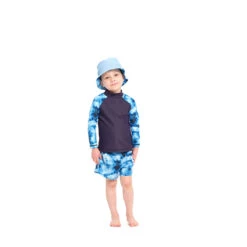 Infant Blue Tie Dye Bucket Swim Hat -Trendy Beach Hat 230907 CancerCouncil EcomKids CCCCC865693 1152 5000px