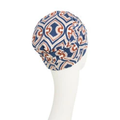 Christine Yoga Turban - Endless Shapes Of Blue -Trendy Beach Hat 8059 3