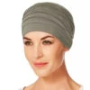 Christine Yoga Turban - Khaki 2 Christine Yoga Turban - Khaki -Trendy Beach Hat 8155 1