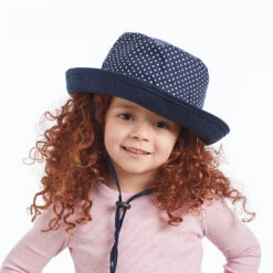 Jessica Bucket Hat - Navy Polka -Trendy Beach Hat B493 navywhite dot 4 1000 1656e92d 2d0b 47ed a8d3 765b00c23fea