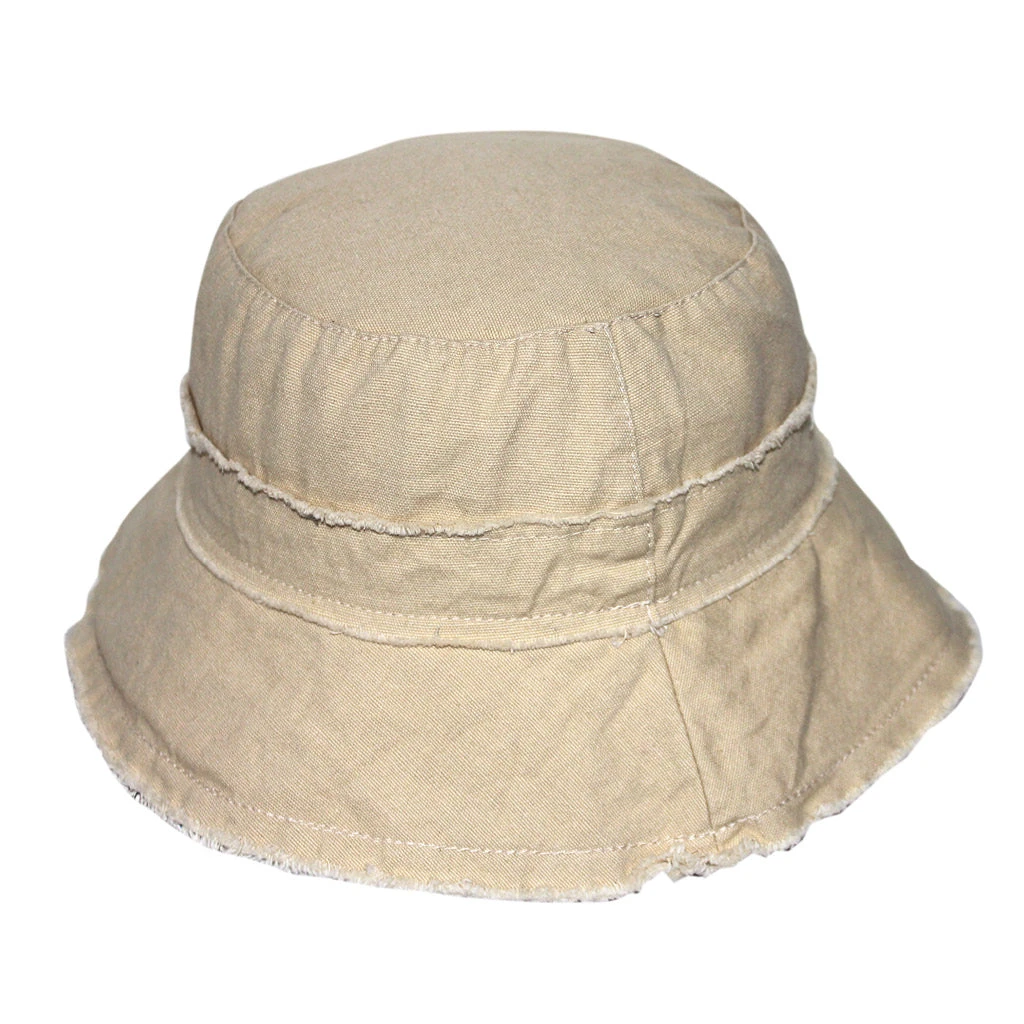 Jinja Cotton Bucket Hat - Beige 3 Jinja Cotton Bucket Hat - Beige