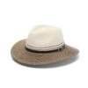 Heritage Town And Country Hat - Ivory/Chocolate -Trendy Beach Hat BD146Chocolateangle