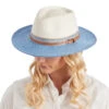 Heritage Town & Country Hat - Ivory/Ice Blue -Trendy Beach Hat BD146 Ivoryiceblue