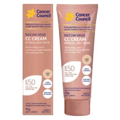 Face Day Wear CC Cream SPF50 Light Tint 50g -Trendy Beach Hat FDW CC Cream LIGHT Carton 50mL 308f9795 46cb 4d6b bdad dc574adb8def