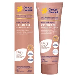 Face Day Wear CC Cream SPF50 Medium Tint 50g -Trendy Beach Hat FDW CC Cream MED Carton 50mL 6f1b329b 7a42 4c1f 8a0c 858dc098c193