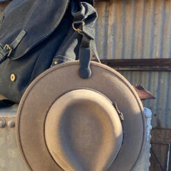 Klipsta Hat Clip - Black -Trendy Beach Hat Klipsta Black on bag