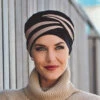 Christine Shanti Turban - Black/Taupe -Trendy Beach Hat MicrosoftTeams image 12