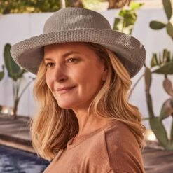 Classic Breton Hat - Stone 8 Classic Breton Hat - Stone -Trendy Beach Hat R35LStone17 54316crop