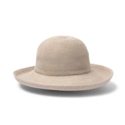 Classic Breton Hat - Stone 9 Classic Breton Hat - Stone -Trendy Beach Hat R35LStonefront