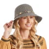 Bohemian Bucket Hat - Charcoal -Trendy Beach Hat RL30 charcoal 4 c8933aa0 595f 43c4 8c65 4dd3eb99eda8