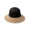 Jaclyn Bucket Hat - Natural 2 Jaclyn Bucket Hat - Natural -Trendy Beach Hat RL602BlackNaturalangle