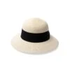 Jaclyn Bucket Hat - Ivory -Trendy Beach Hat RL602IvoryBlackangle