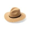 Shauna Fedora Hat - Caramel -Trendy Beach Hat RL605Caramelangle
