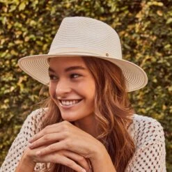 Shauna Fedora - Ivory -Trendy Beach Hat RL605IvoryLS