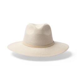 Shauna Fedora - Ivory -Trendy Beach Hat RL605Ivoryfront