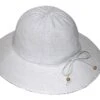 Juanita Capeline Hat - White -Trendy Beach Hat RL640White 1