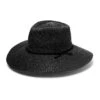 Marie Wide Brim Fedora Hat - Black -Trendy Beach Hat RL678Blackanglecopy