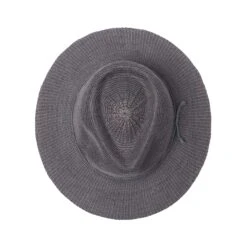 Jacqui Mannish Hat - Slate Grey -Trendy Beach Hat RL73SlateGreyabove