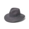 Jacqui Mannish Hat - Slate Grey 2 Jacqui Mannish Hat - Slate Grey -Trendy Beach Hat RL73SlateGreyangle
