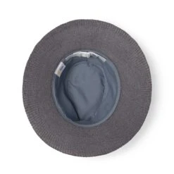Jacqui Mannish Hat - Slate Grey -Trendy Beach Hat RL73SlateGreybelow