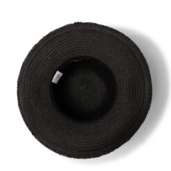 Kayla Capeline Hat - Black -Trendy Beach Hat RL878Blackbelow