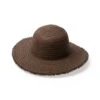 Kayla Capeline Hat - Chocolate -Trendy Beach Hat RL878Chocolateangle
