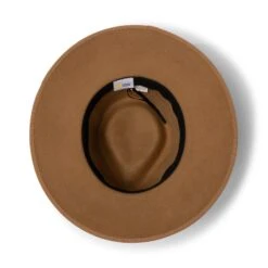 Hallie Felt Fedora Hat - Camel 9 Hallie Felt Fedora Hat - Camel -Trendy Beach Hat RL899Camelbelow