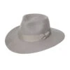 Hallie Felt Fedora Hat - Grey -Trendy Beach Hat RL899Grey 1