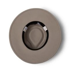 Hallie Felt Fedora Hat - Grey -Trendy Beach Hat RL899Greybelow