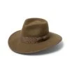 Hallie Felt Fedora Hat - Khaki -Trendy Beach Hat RL899Khakiangle