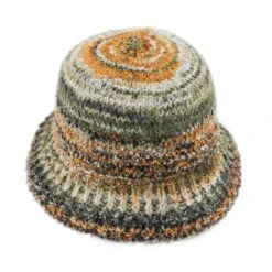 Izzy Bucket Hat - Green/Orange