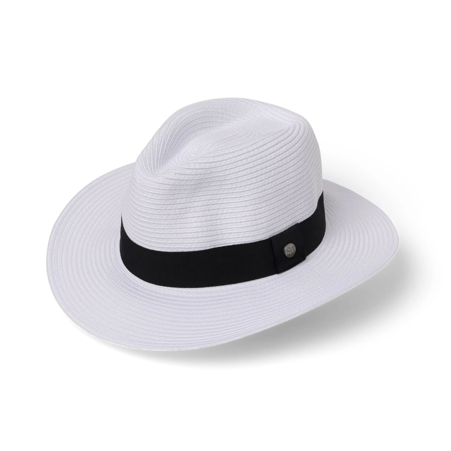 Café Fedora Hat - White 3 Café Fedora Hat - White