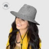 Aquhatic Fedora Hat - Grey 1 Aquhatic Fedora Hat - Grey -Trendy Beach Hat RM867A GREYaqua 0010 6ef51c16 423a 4654 b089 e4d40ceaca11