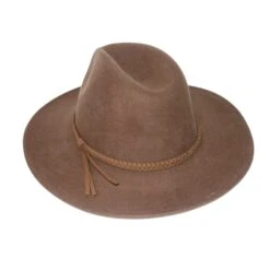 Blake Felt Fedora Hat - Chocolate -Trendy Beach Hat RM902Blake Chocolate 1