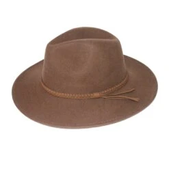 Blake Felt Fedora Hat - Chocolate -Trendy Beach Hat RM902Blake Chocolate 4