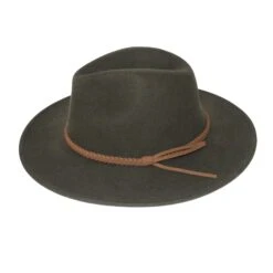 Blake Felt Fedora Hat - Khaki -Trendy Beach Hat RM902Blake DarkKhaki 7