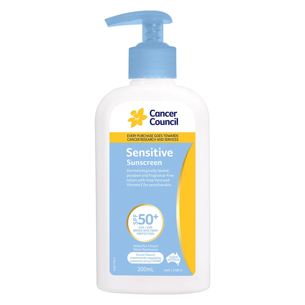 Sensitive Sunscreen SPF50+ 200ml 3 Sensitive Sunscreen SPF50+ 200ml