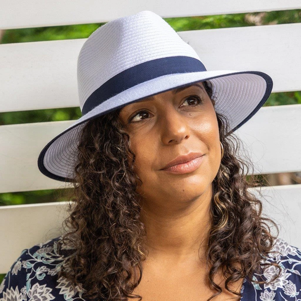 Mia Fedora Hat - White 4 Mia Fedora Hat - White - Image 2